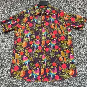 Greg Lutzka Shirt Men XXL‎ Hawaiian Grassroots Button Up Short Sleeve New 2XL